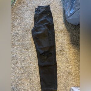 AE American Eagle Black High Waist Mom Jeans | Size 2
